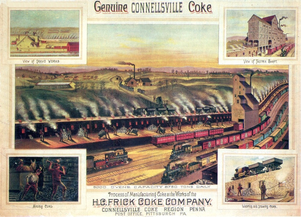 Decorative Coke Company Poster. Graphic Design. Connellsville. Home Art. 2037