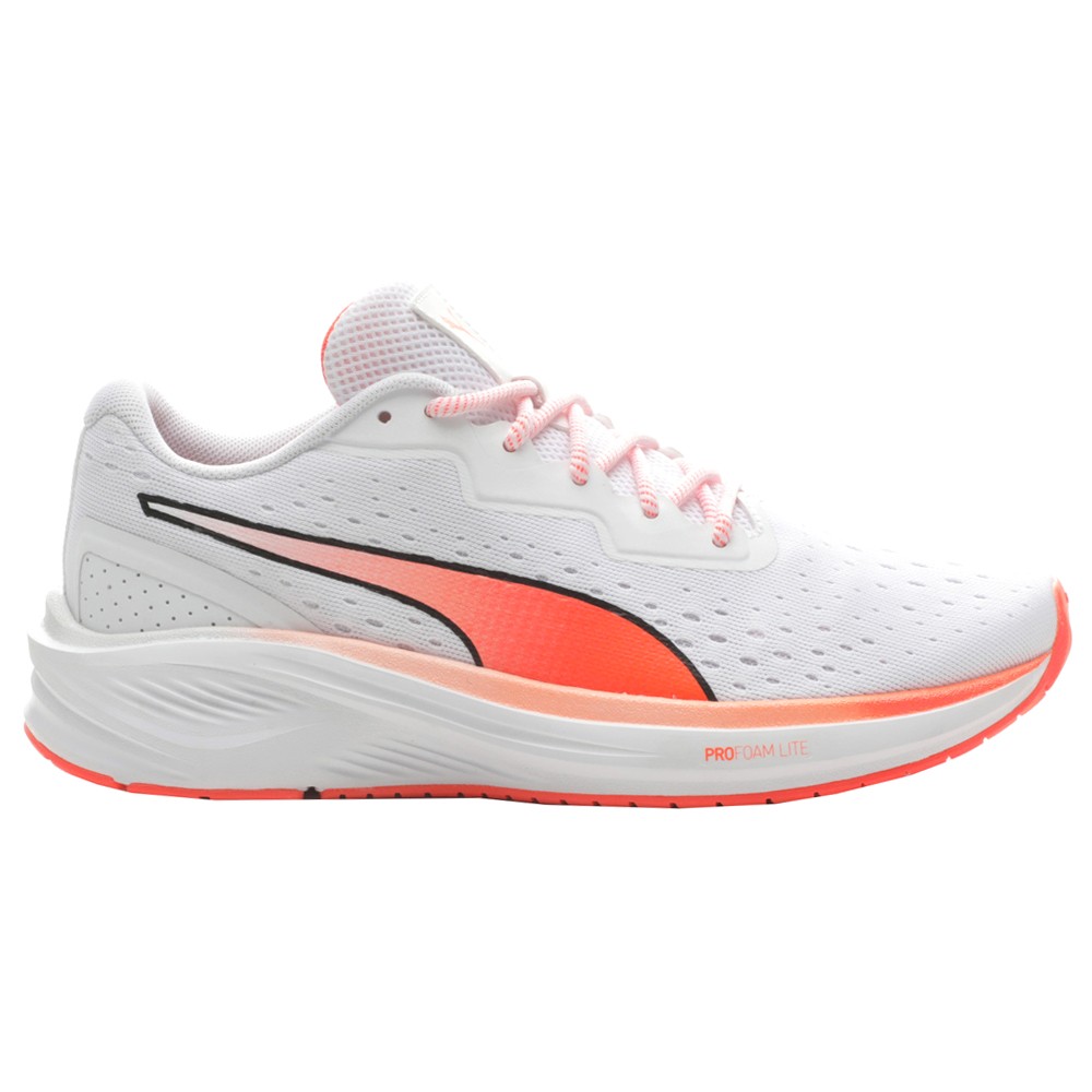 PUMA Aviator Graphic Running  Womens White Sneakers Athletic Shoes 376461-01