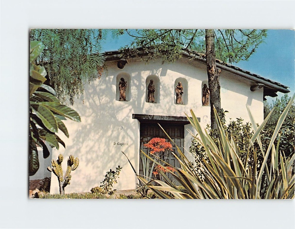 Postcard Basilica of Mission San Diego de Alcala California USA