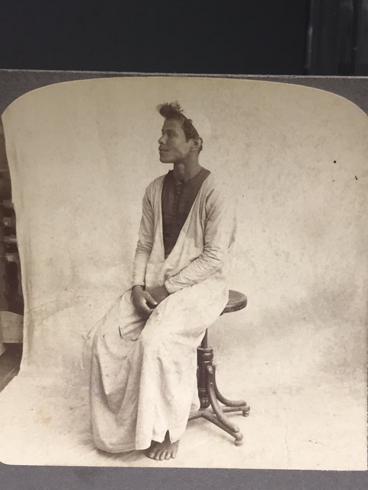 Antique Underwood Stereoview Card ~ #11 Typical Donkey Boy Cairo Egypt ~ 1897