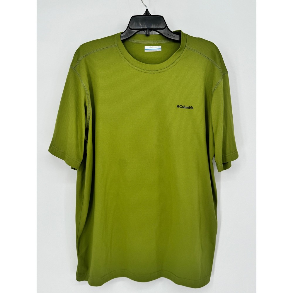 Columbia T-Shirt Mens XL Green Omni-Wick Performance Active Crew Neck AM6149