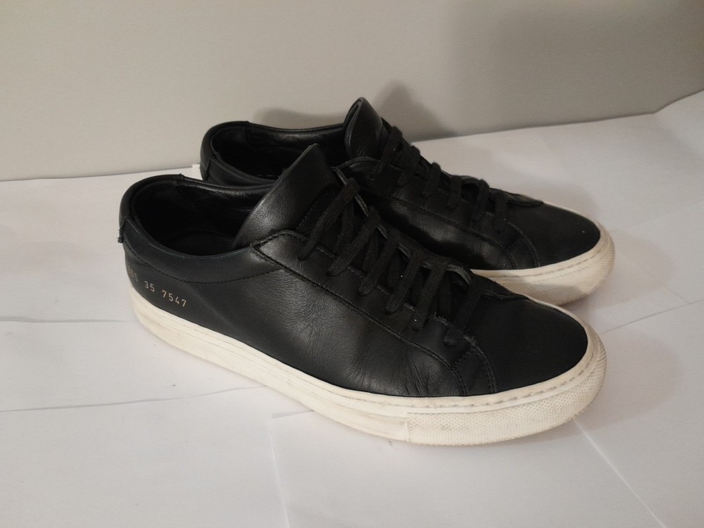 Woman by Common Projects Achilles Low Leather Sneakers Size 35-image