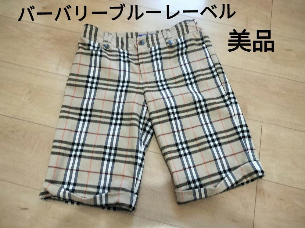 Burberry Blue Label Plaid Nova Check Shorts Size 3 - Excellent Condition