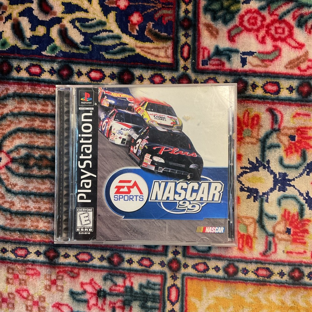 NASCAR 99 (PlayStation 1 PS1) Black Label CIB COMPLETE & TESTED