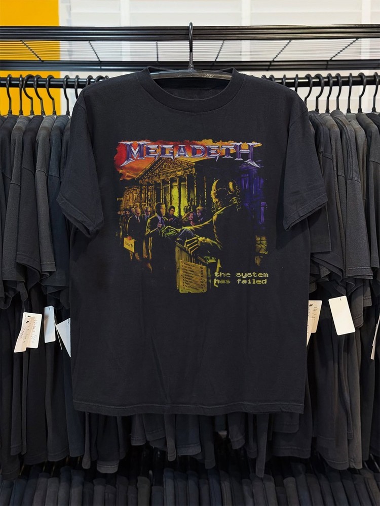 HOT! Megadeth The System Has Failed Album Unisex Black Cotton T-shirt Size S-5XL