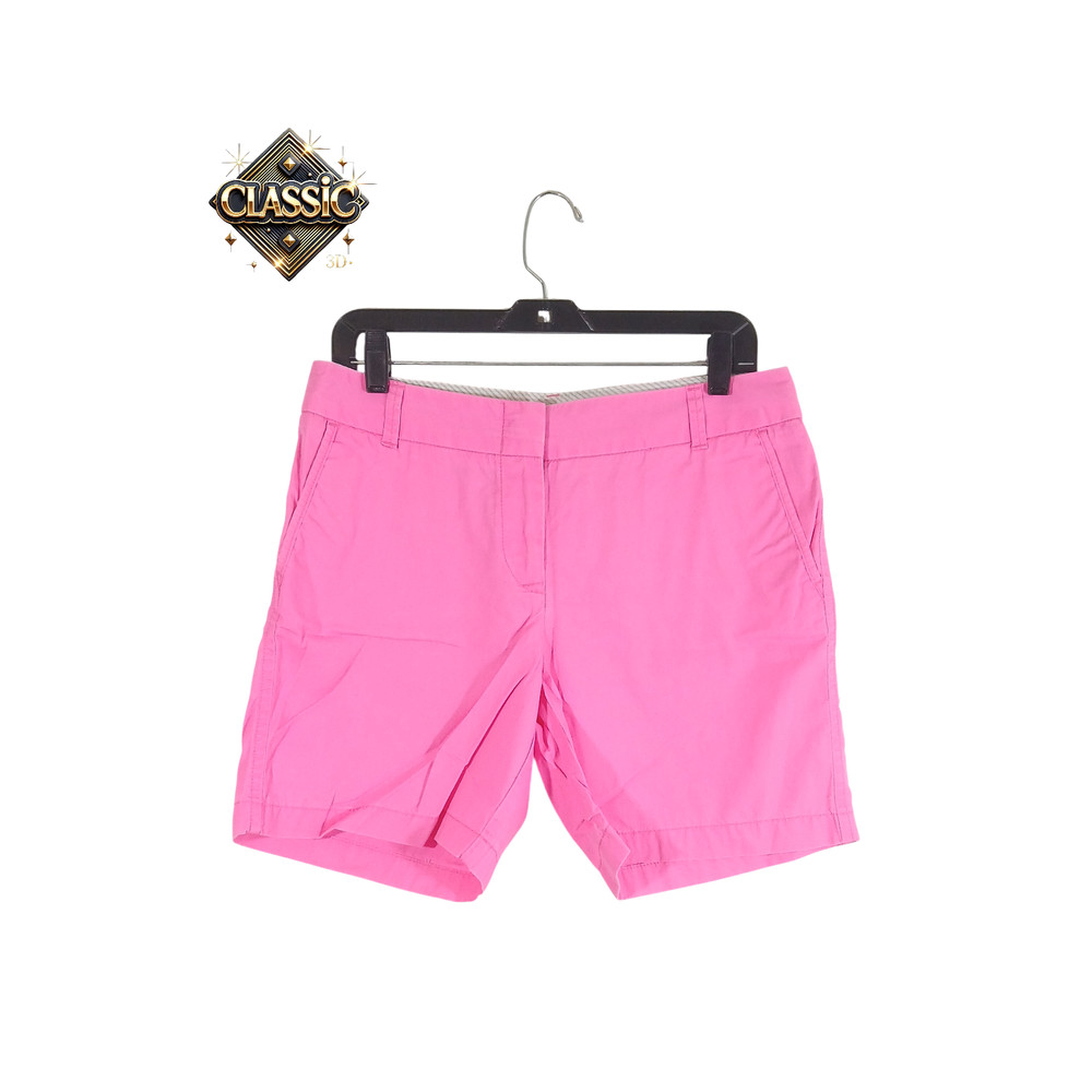 J. Crew Women’s Chino Shorts Pink Size 8 Broken-In 100% Cotton Casual