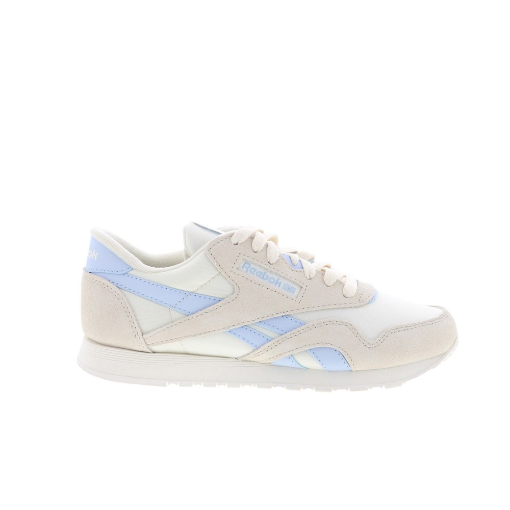 Reebok Classic Nylon Womens Beige Suede Lace Up Lifestyle Sneakers Shoes
