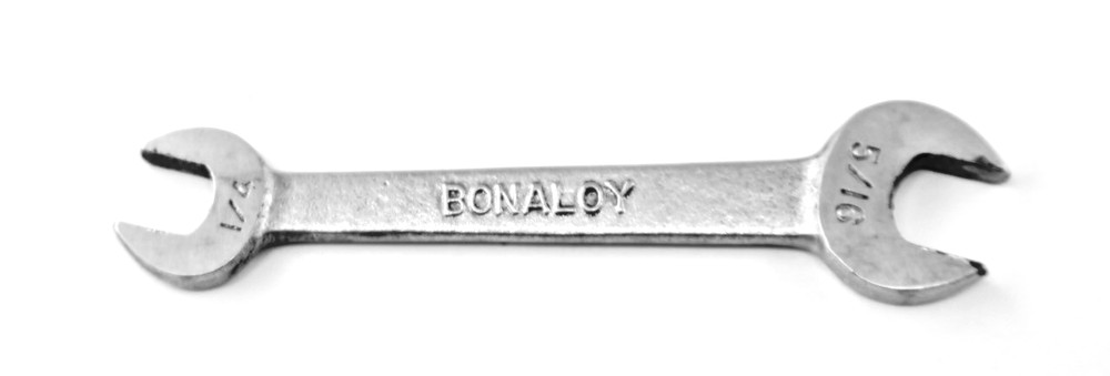 3” Bonney BONALOY No. 1020 1/4” x 5/16” Open End Wrench / Mountain Top Tools