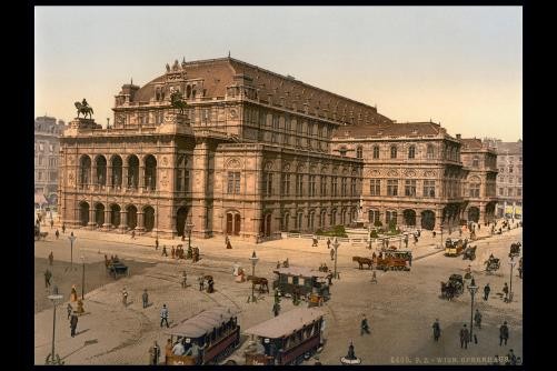 Photo:The Opera House,Vienna,Austro-Hungary,1890s