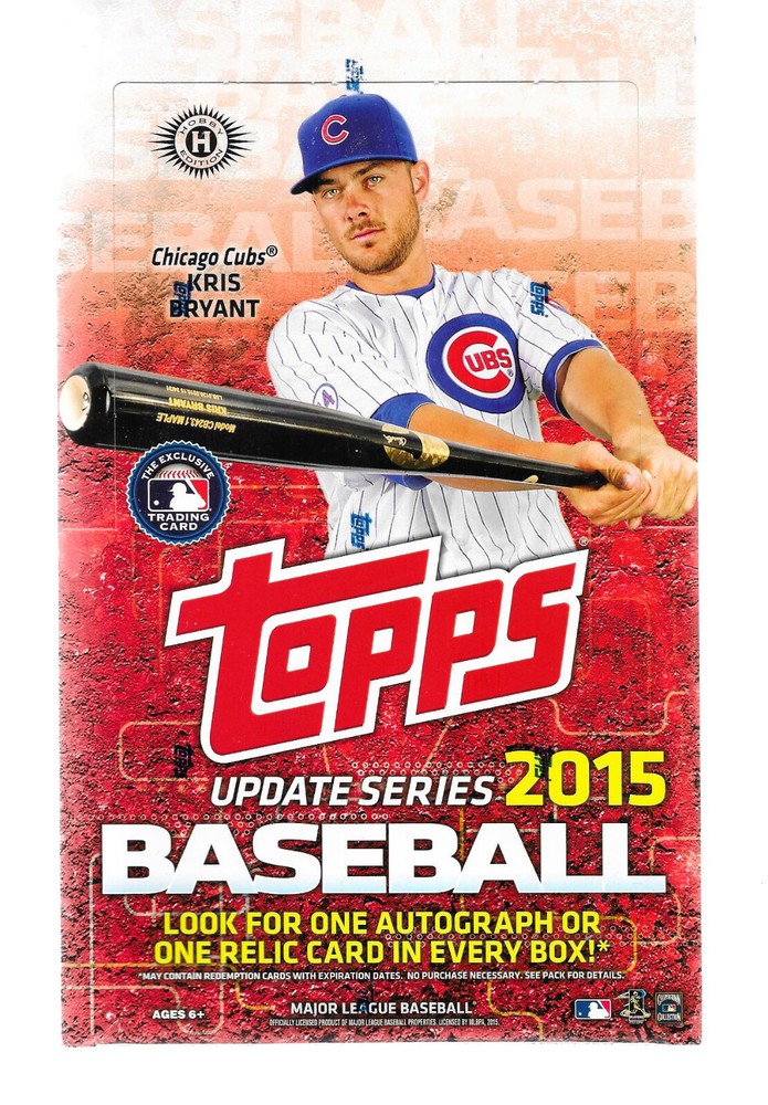 2015 Topps Baseball Update Series HTA Hobby Box 36 Packs Factory Sealed