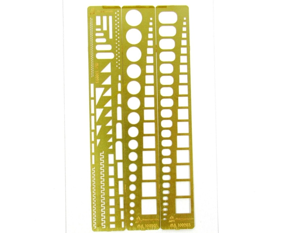 Photo-etched detailing set for Stencil for applying riveting, type 2