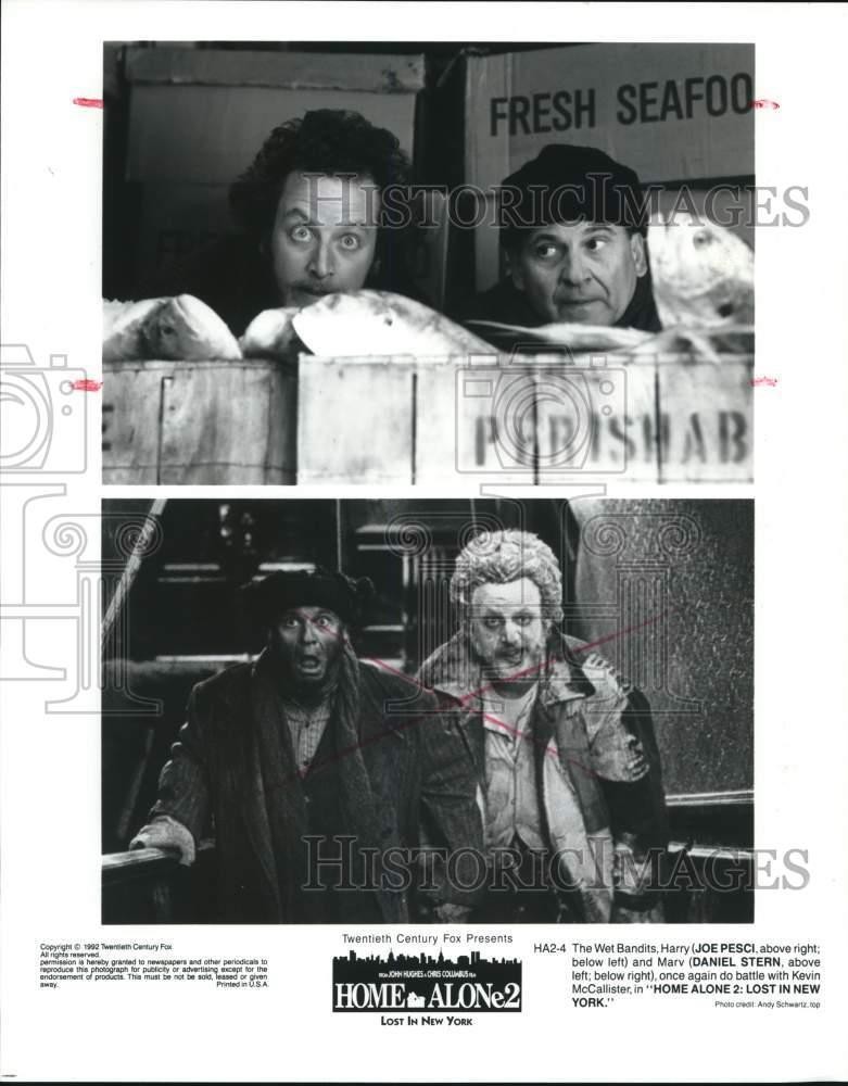 1992 Press Photo Joe Pesci and Daniel Stern in 