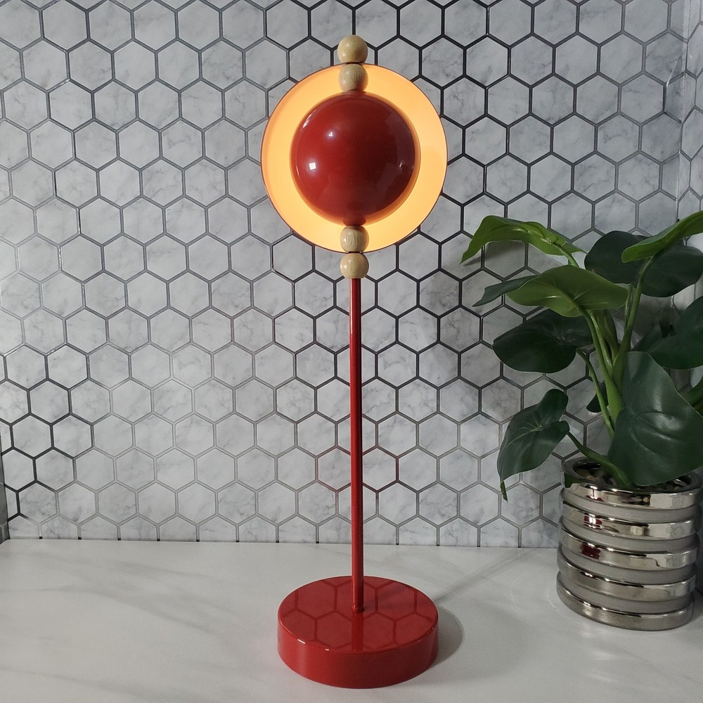 Ikea Strala LED Decorative Red Table Lamp by Lukas Bazie Battery Operated