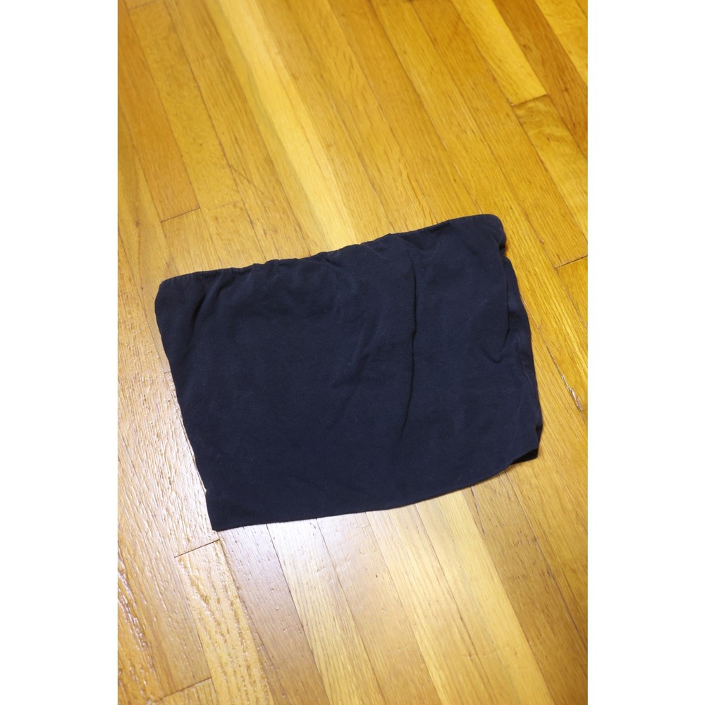 Y2K Charlotte Russe Cropped Black Tube Top Strapless Top XS