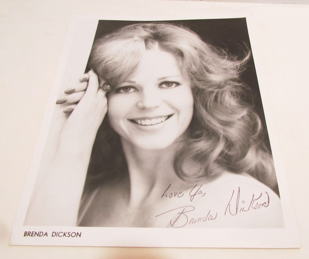 BRENDA DICKSON AUTOGRAPHED SIGNED PHOTO B&W 8x10 ACTRESS YOUNG AND THE RESTLESS