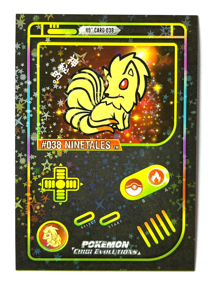 2025 POKEMON CHIBI GAMEBOY Card #038 NINETALES Peru Foil
