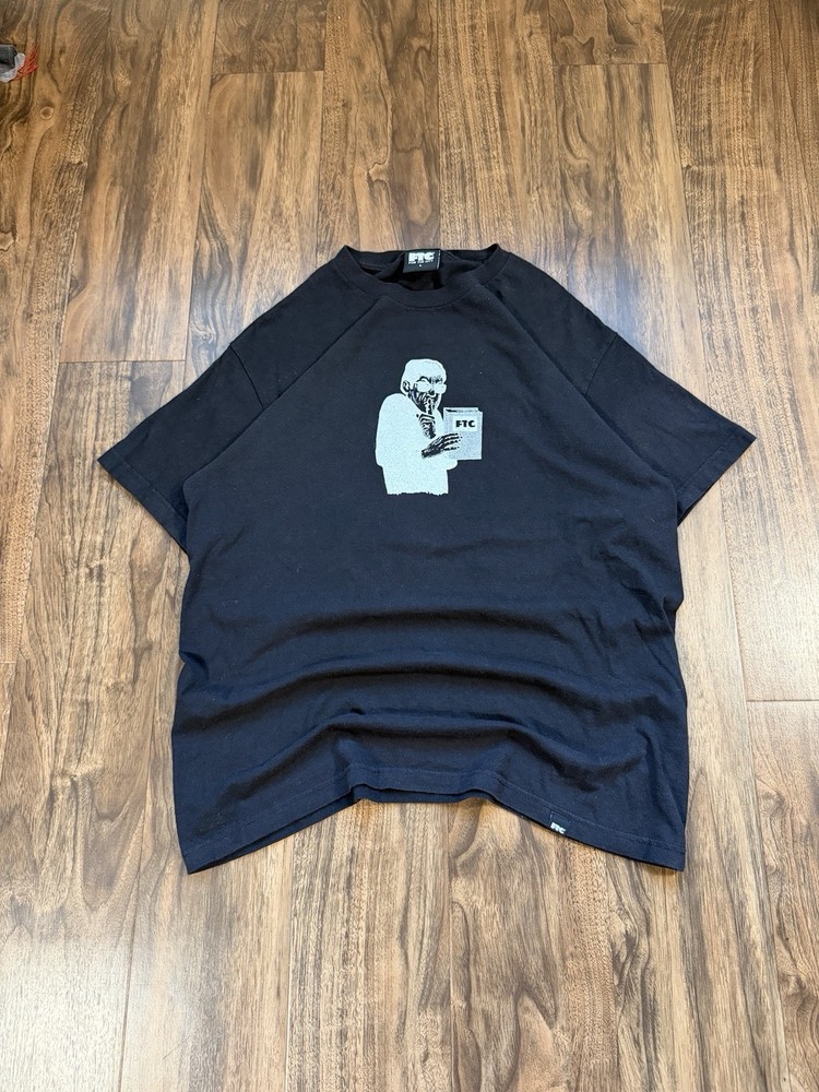 Vintage FTC For The City Faded Graphic Skate T Shirt Size Large