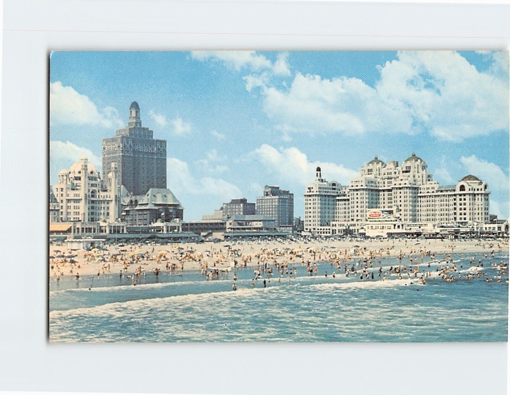 Postcard Panoramic View Atlantic City New Jersey USA
