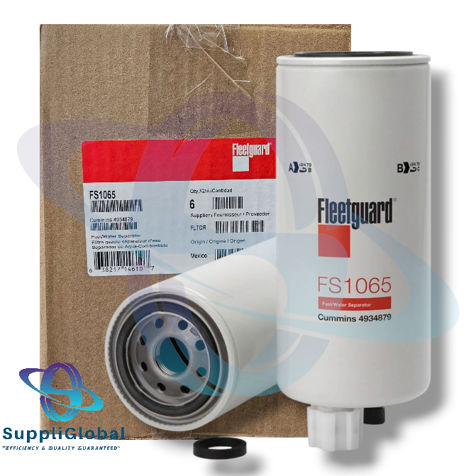 Genuine Fleetguard FS1065 Fuel Water Separator Filter Pack of 6 for Cummins