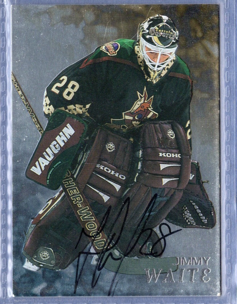 1998-99 ITG * Be A Player * Jimmy Waite * Factory Signed * Card #260
