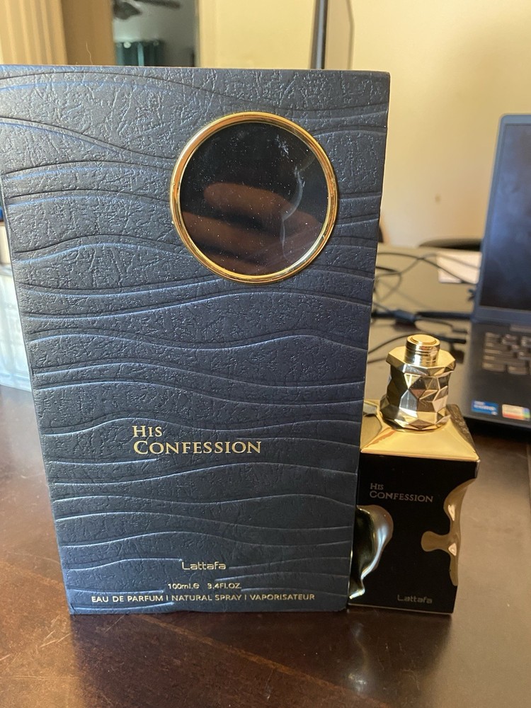 His Confession by Lattafa Eau de Parfum 3.4 Oz / 100 ml Spray For Men
