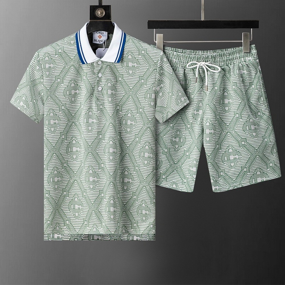 Casablanca high-end vacation shirt shorts, Hawaii beach vacation set