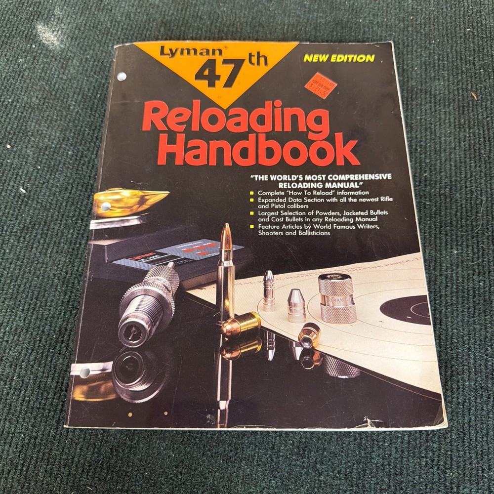 Lyman 47th Reloading Handbook Manual Ammunition 1992 Seventh Printing