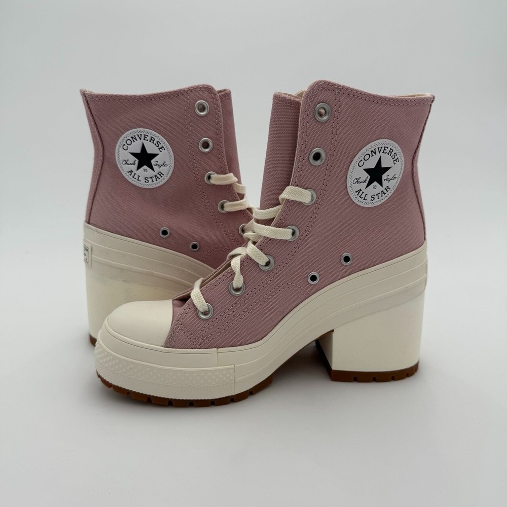 Converse Chuck 70 De Luxe Heel Sneakers in Static Pink Size 7.5 Womens High Top