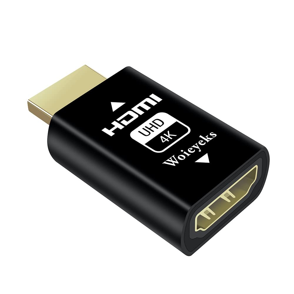 4K HDMI EDID Emulator Passthrough Adapter,Female Port Connected to an Externa...