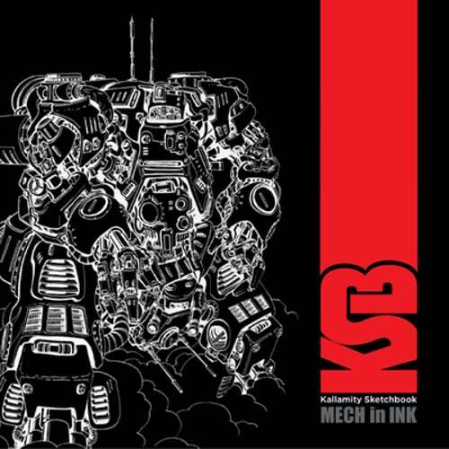Kallamity Sketchbook: Mech in Ink by Luca Zampriolo: New