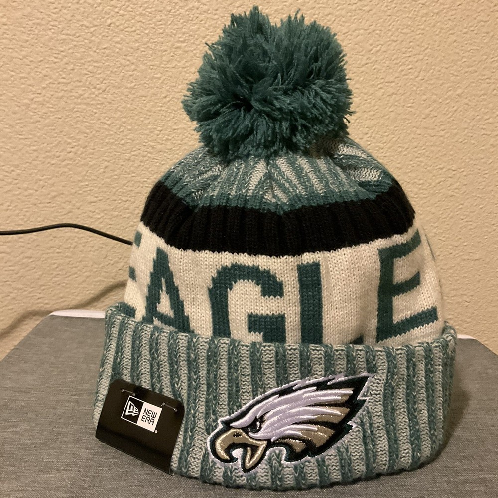 Philadelphia Eagles NFL New Era Pom Knit Beanie