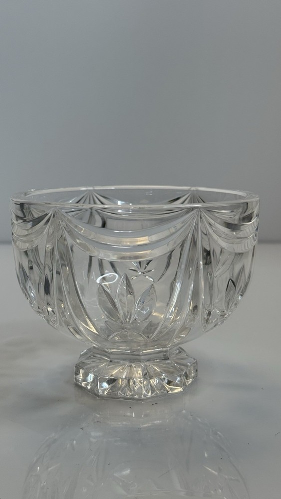 Waterford Crystal Small Compote Bowl Pedestal Cut Glass Signed