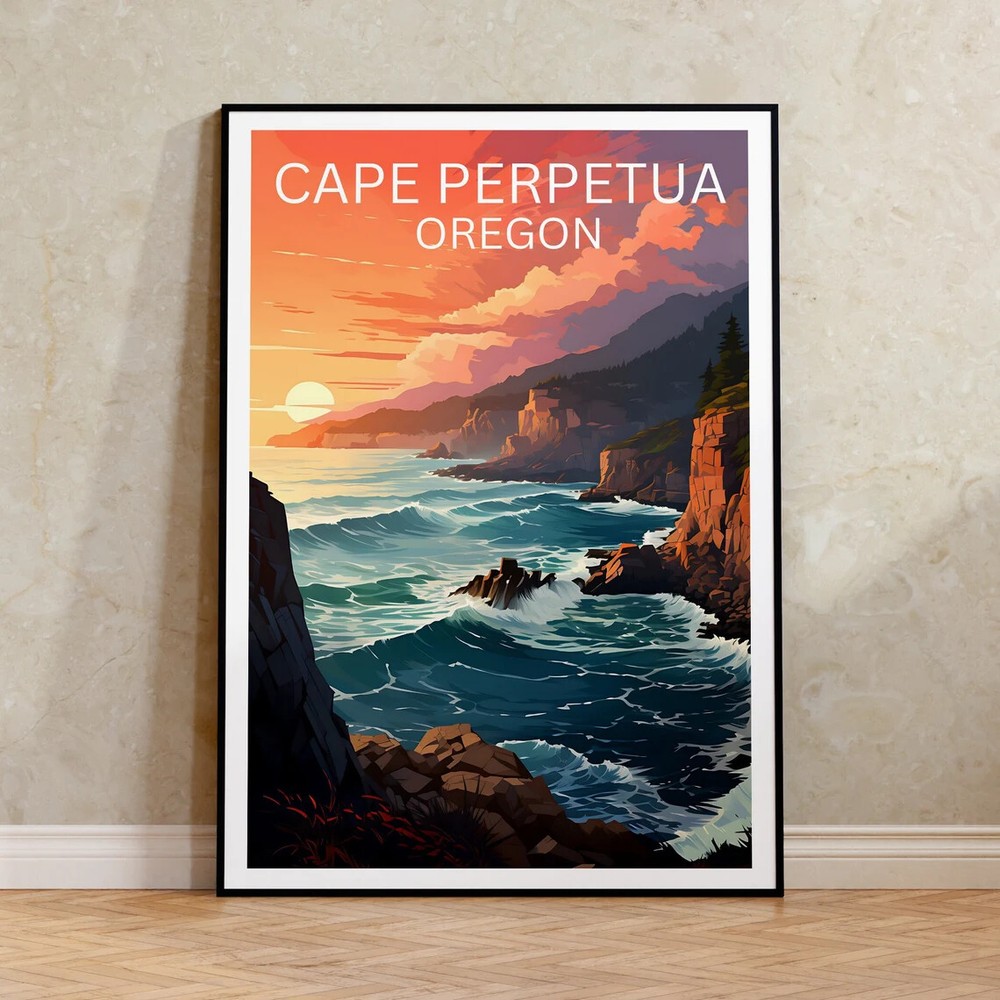 Cape Perpetua Art Poster Premium Quality Choose your Size