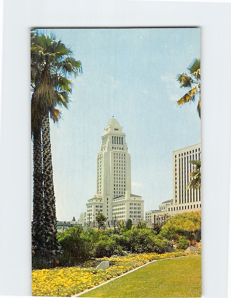 Postcard City Hall Los Angeles California USA