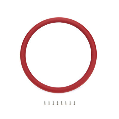 Billet Specialties 29005 Red Leather Perforated Half Wrap Steering Wheel