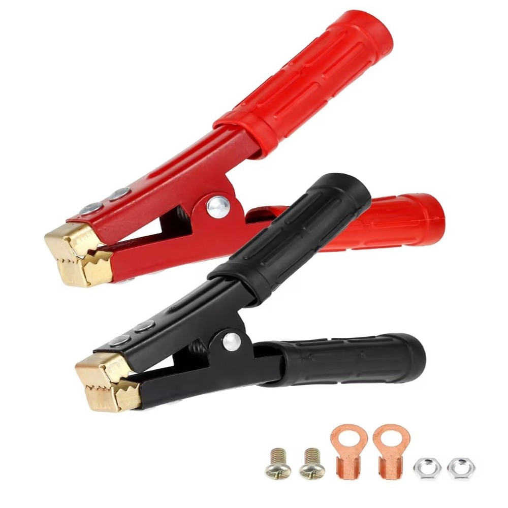 2pcs Power Replacement Jumper Cable Heavy Duty Battery Jumper Cable Clamps He...