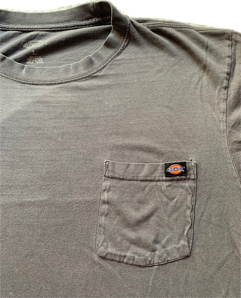 Dickies Men's Short Sleeve T-Shirt Grey Size Large