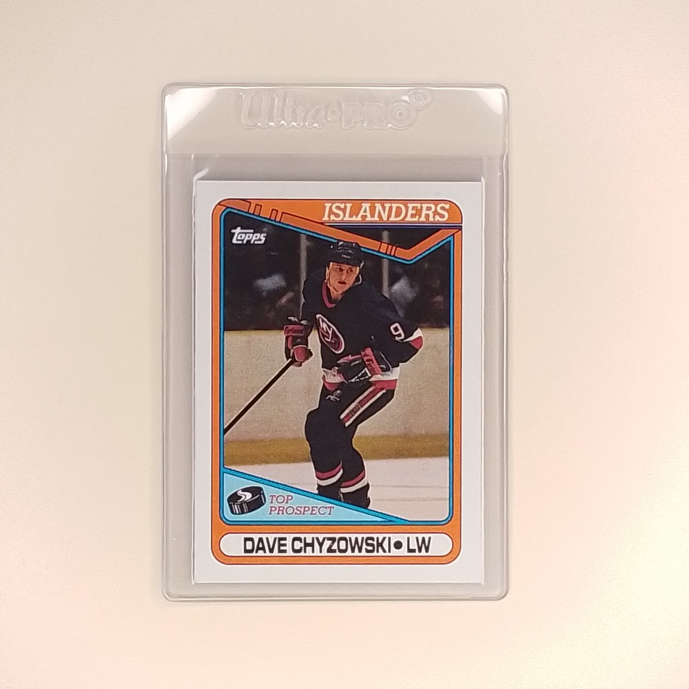 1990-91 Topps - Dave Chyzowski #146 (RC) New York Islanders NHL Card Prospect