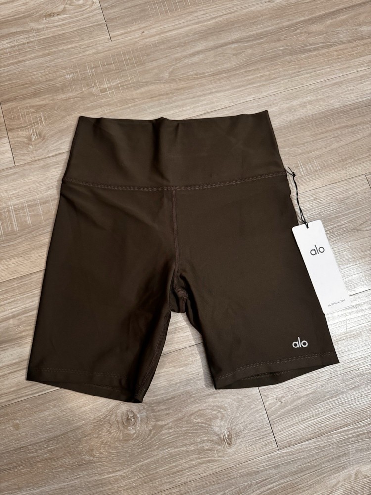 Alo Yoga Airlift Energy Short Espresso High Waist Large Size
