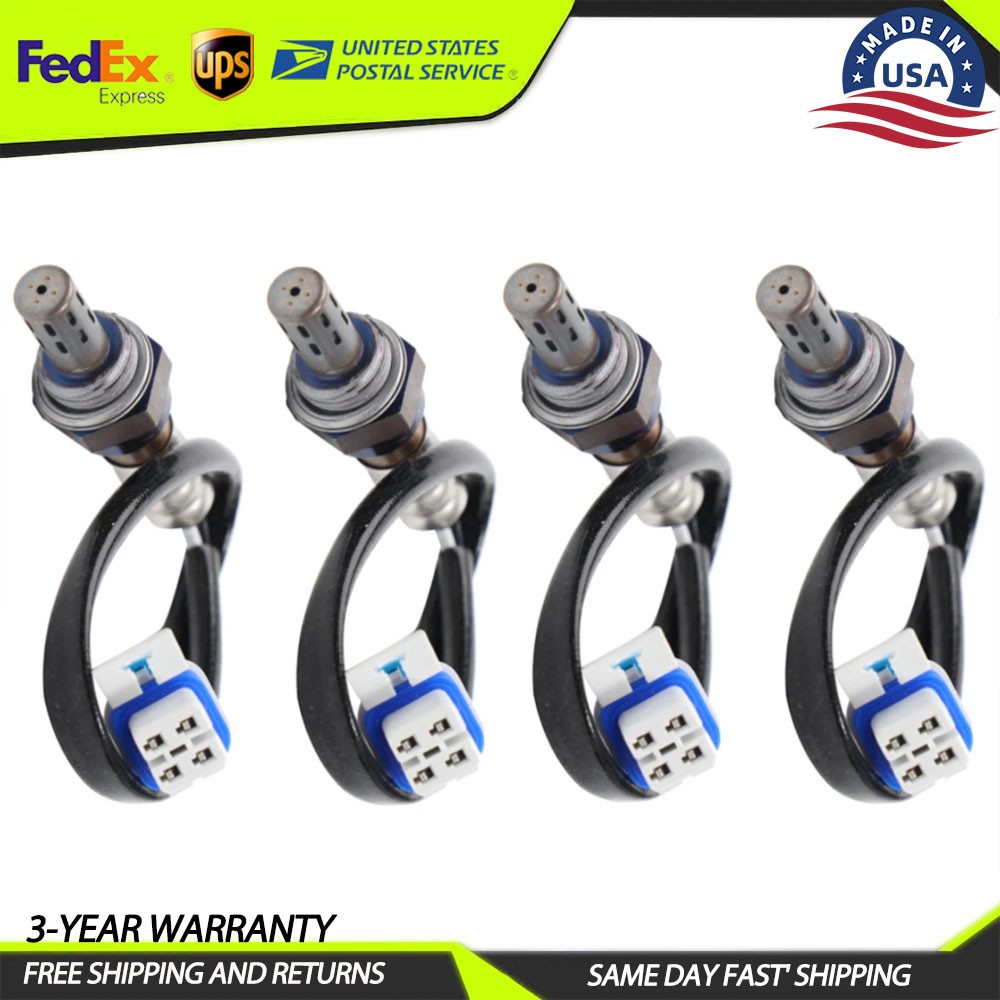 4PCS Upstream+Downstream oxygen sensor For CHEVROLET GMC SAAB 234-4256 12609457
