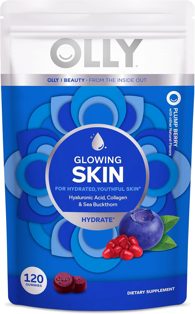 Glowing Skin Collagen Gummy, Hydrated, Youthful Skin, Hyaluronic Acid, Sea Buckt