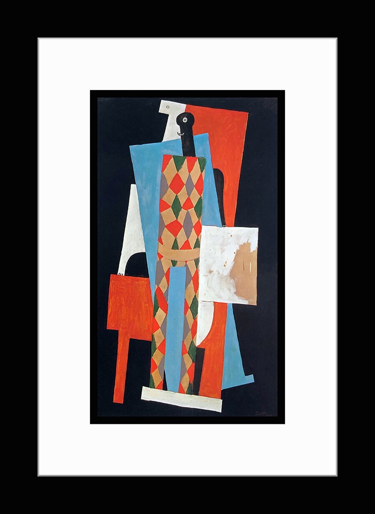 PICASSO - Custom Framed 'Harlequin' Art Print