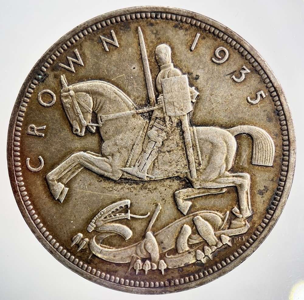 1935 George V Crown | British Silver Coin | Fine Collectable Grade | a1861