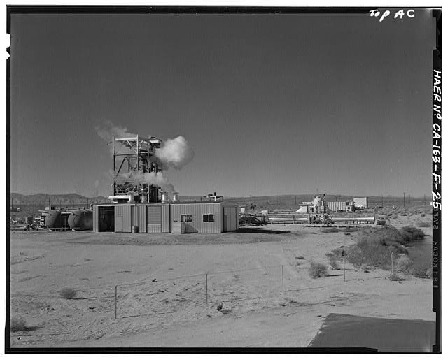 Edwards Air Force Base Boron CA 1972 JPL Test Stand D Engine Test Steam