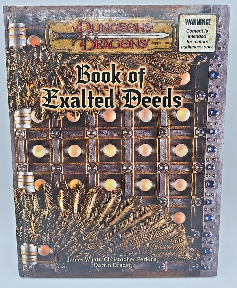 BOOK OF EXALTED DEEDS Dungeons & Dragons AD&D d20 3.5 RPG TSR WOTC CLEAN
