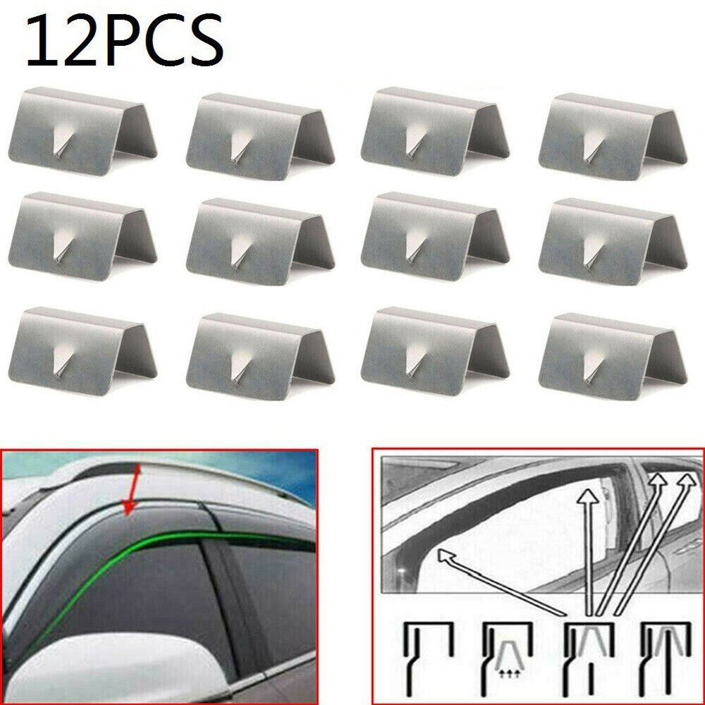 12*channel Rain Wind Deflector Windshield Clip For HEKO SNED G3 Car Accessories
