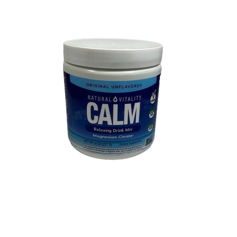 Natural Vitality Calm Magnesium Citrate Powder | UNFLAVORED | 8oz