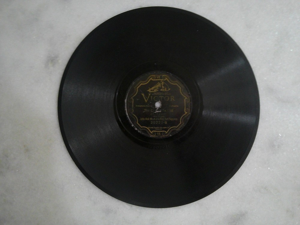 78 RPM Record Black Jazz Jelly Roll Morton Victor 20221  Black Bottom Stomp