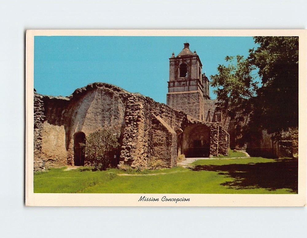 Postcard Mission Concepcion  San Antonio Texas