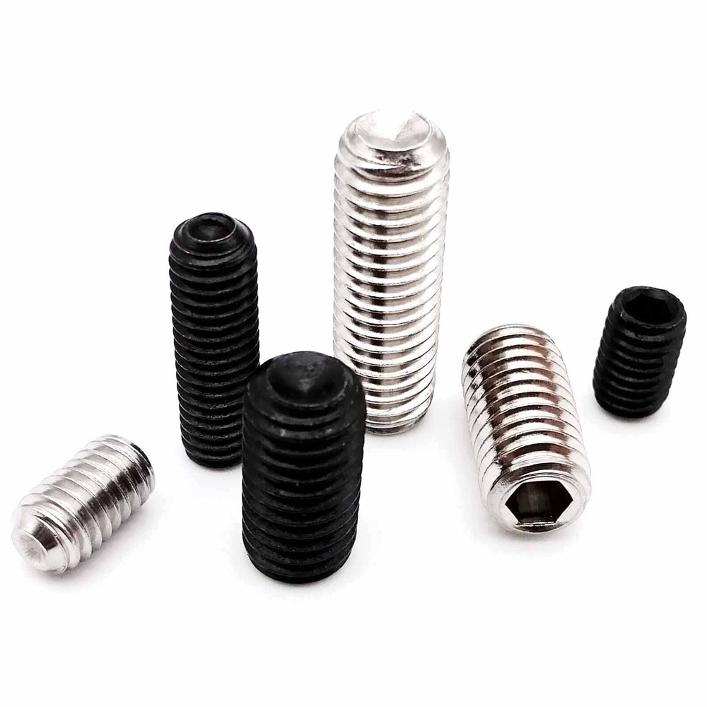 50pcs M2-M8 DIN916 Hex Hexagon Socket Allen Head Cup Point Set Screw Grub Bolt